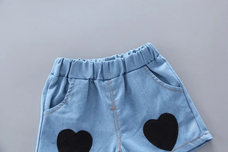 New Fashion Summer Baby Clothes Suit Children Girls Cartoon Casual Vest Shorts 2Pcs/Sets Toddler Sport Clothing Kids Tracksuits