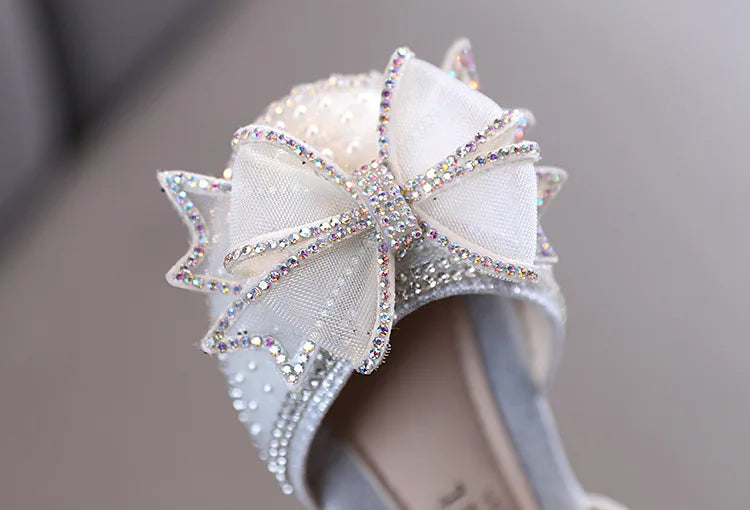 Kids Shoes Bow Flats Children's Princess Shoes for Girl  Sandals 2023 New Spring Summer  Comfortable Little Girl Shoes  E645