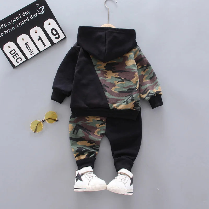 New Autumn Fashion Children Outfits Baby Girl Clothes Boys Casual Hooded T-Shirt Pants 2Pcs/Sets Toddler Costume Kids Tracksuits