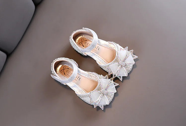 Kids Shoes Bow Flats Children's Princess Shoes for Girl  Sandals 2023 New Spring Summer  Comfortable Little Girl Shoes  E645