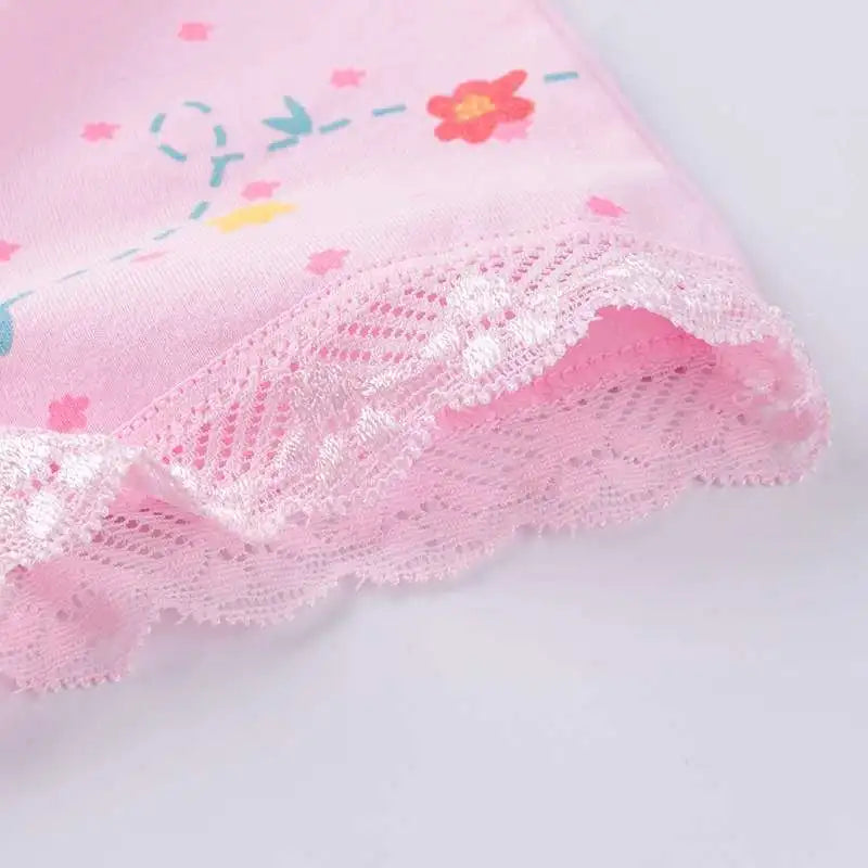 hot sales new girls cotton lace boxer shorts panties kids solid children underwear 2-10years 6pcs/lot M-3XL clothes