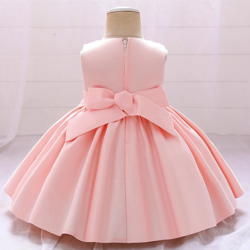 Baby Girls Princess Dress Toddler Christening Gown Kids Christmas Party Costume Infant 1st Year Birthday Baptism Dresses Clothes