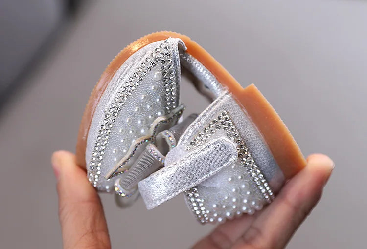 Kids Shoes Bow Flats Children's Princess Shoes for Girl  Sandals 2023 New Spring Summer  Comfortable Little Girl Shoes  E645