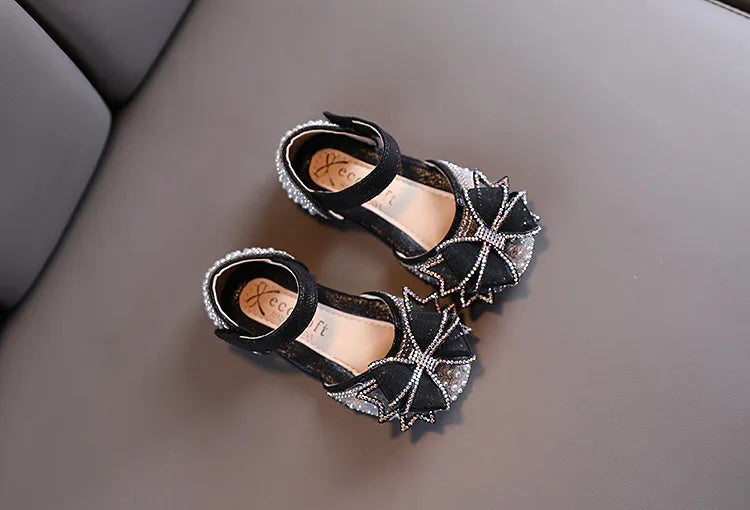 Kids Shoes Bow Flats Children's Princess Shoes for Girl  Sandals 2023 New Spring Summer  Comfortable Little Girl Shoes  E645