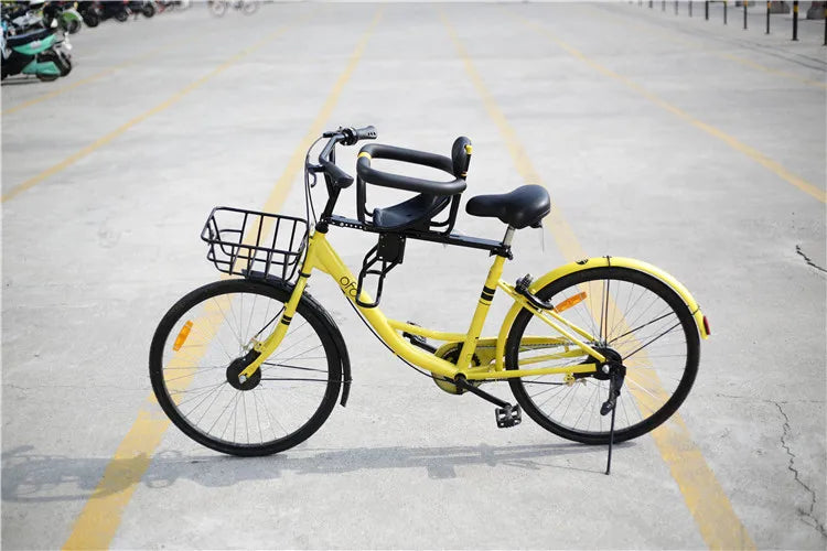 PANGDUBE Universal Front Bike Child Seat Adjustable Baby Bicycle Carrier with Safety Belt Foldable Kids Cycle Seat for Mountain