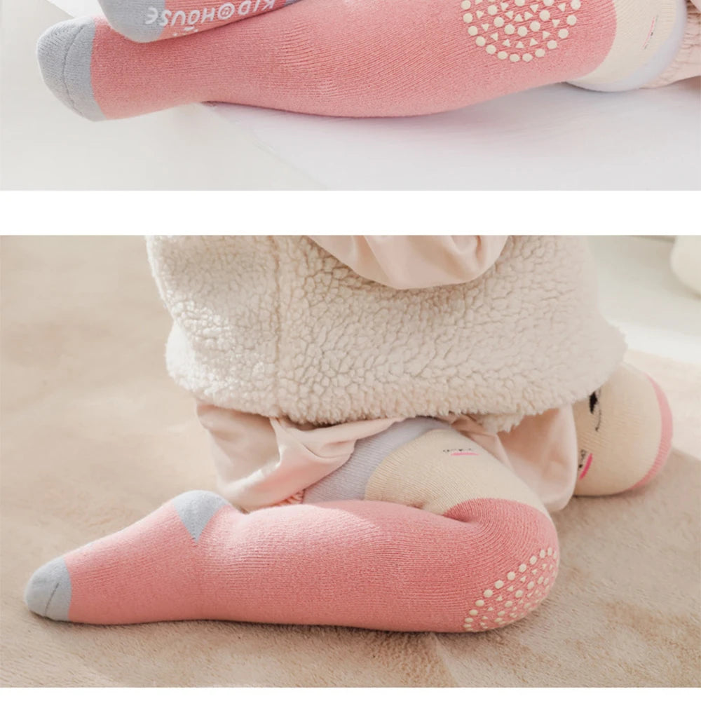 Baby Knee High Crawling Socks Baby Knee Pads Baby Crawling Knee Pads Cartoon 0~24 Months Baby Long Socks Things for Babies