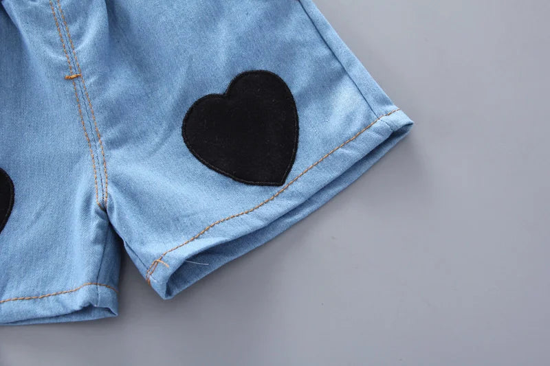 New Fashion Summer Baby Clothes Suit Children Girls Cartoon Casual Vest Shorts 2Pcs/Sets Toddler Sport Clothing Kids Tracksuits