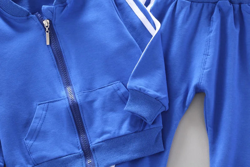 Fashion Children Clothing Spring Autumn Baby Girl Clothes Set Boys Cotton Jacket Pants 2 Pieces Toddler Costume Kids Tracksuits