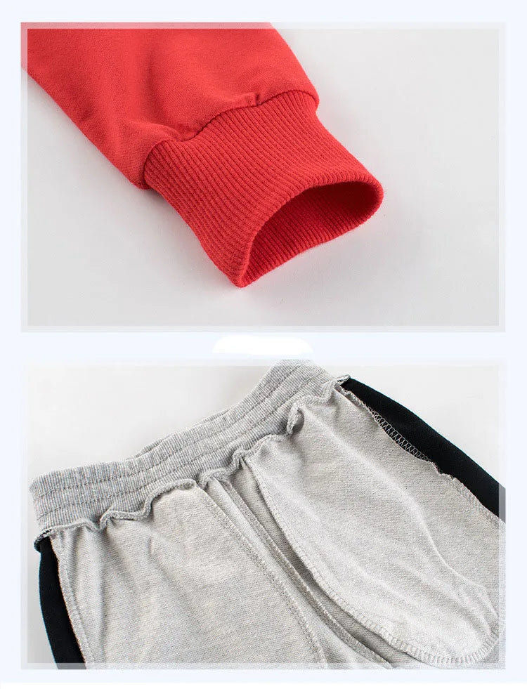 New Boys Clothes Spring Kids Sport Suit Children Clothing Sets Striped T-Shirt+Pants 2Pcs Outfit Autumn Girls Clothes Tracksuits