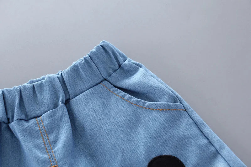 New Fashion Summer Baby Clothes Suit Children Girls Cartoon Casual Vest Shorts 2Pcs/Sets Toddler Sport Clothing Kids Tracksuits