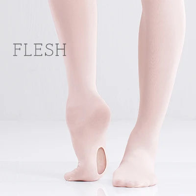 Ballet Tights With Hole Wholesale Tights For Girls Seamless Ballet Stockings Dance Pantyhose 60D Convertible Ballet Leggings