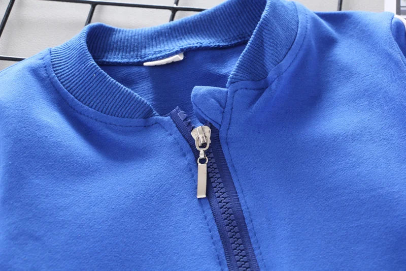 Fashion Children Clothing Spring Autumn Baby Girl Clothes Set Boys Cotton Jacket Pants 2 Pieces Toddler Costume Kids Tracksuits