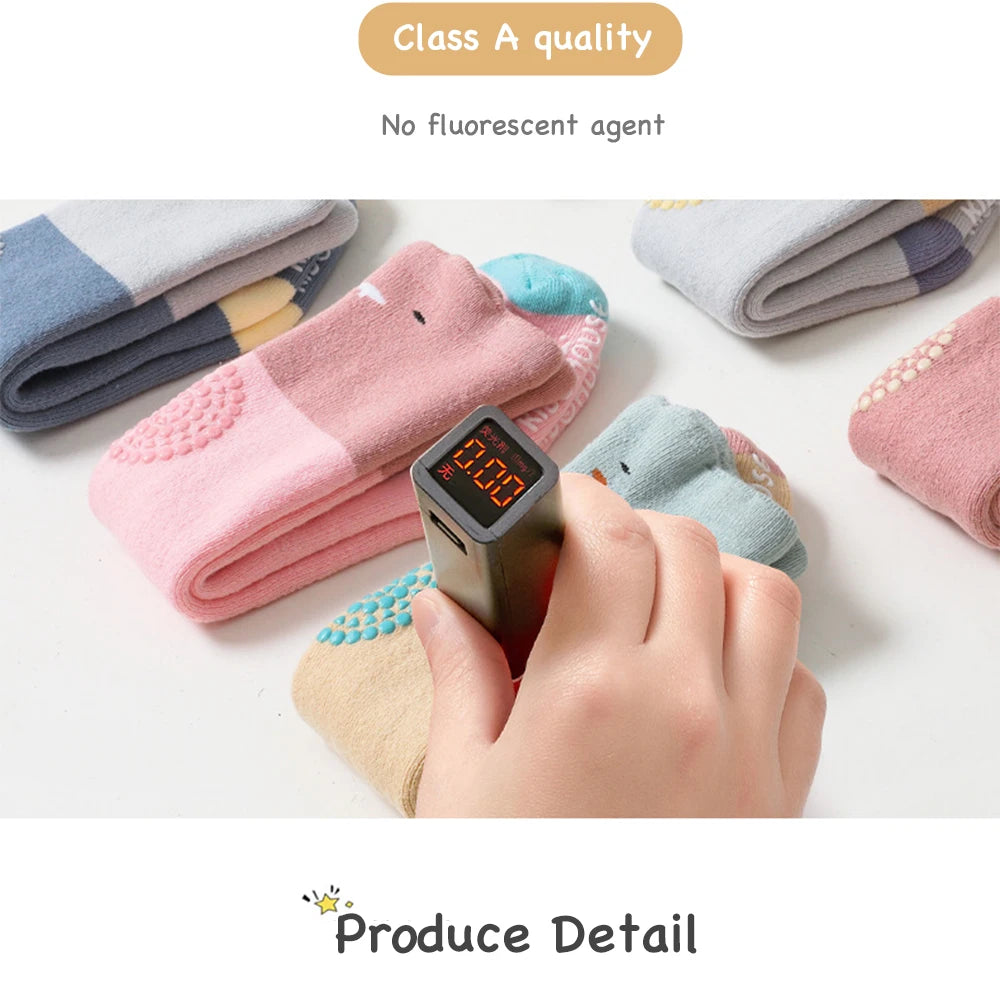 Baby Knee High Crawling Socks Baby Knee Pads Baby Crawling Knee Pads Cartoon 0~24 Months Baby Long Socks Things for Babies