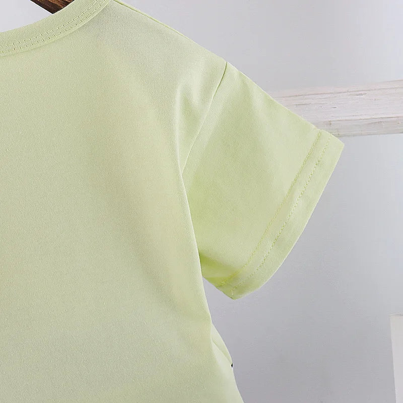 New Summer Baby Girl Clothes Suit Children Boys Cartoon T-Shirt Shorts 2Pcs/Sets Toddler Sports Costume Outfits Kids Tracksuits