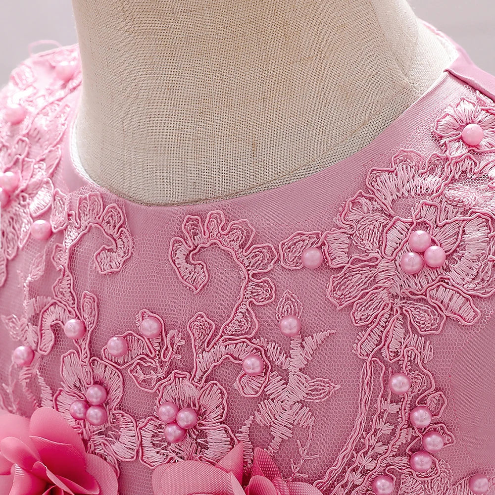 Baby Girls Princess Dress Toddler Christening Gown Kids Christmas Party Costume Infant 1st Year Birthday Baptism Dresses Clothes