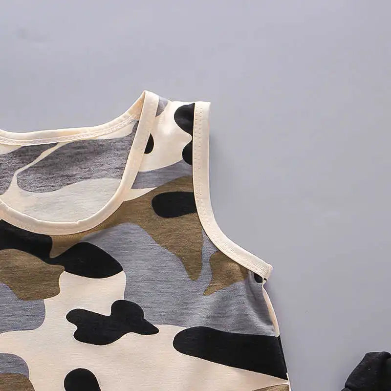 New Summer Baby Boys Clothes Children Girls Vest Shorts 2Pcs/Sets Toddler Casual Sports Costume Infant Outfits Kids Tracksuits