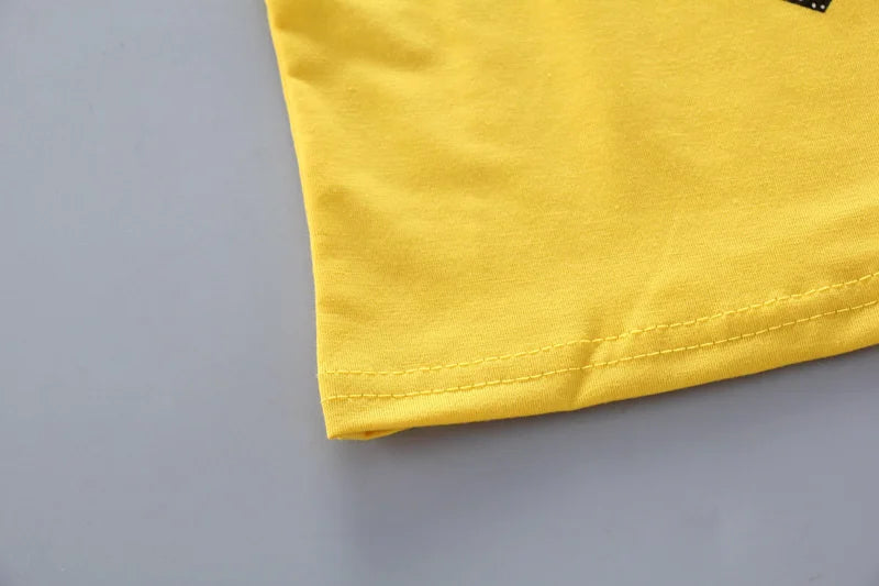 New Fashion Summer Baby Clothes Suit Children Girls Cartoon Casual Vest Shorts 2Pcs/Sets Toddler Sport Clothing Kids Tracksuits