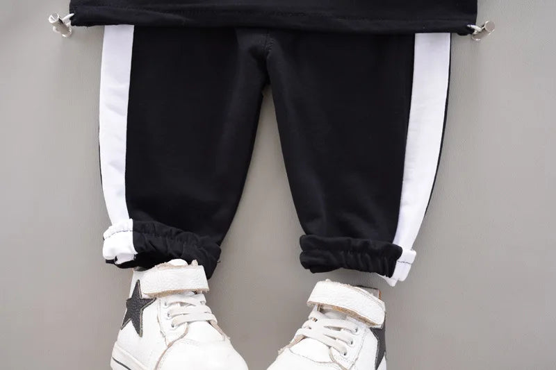 Fashion Children Clothing Spring Autumn Baby Girl Clothes Boys Solid Jacket Pants 2Pcs/Set Toddler Cotton Costume Kids Tracksuit