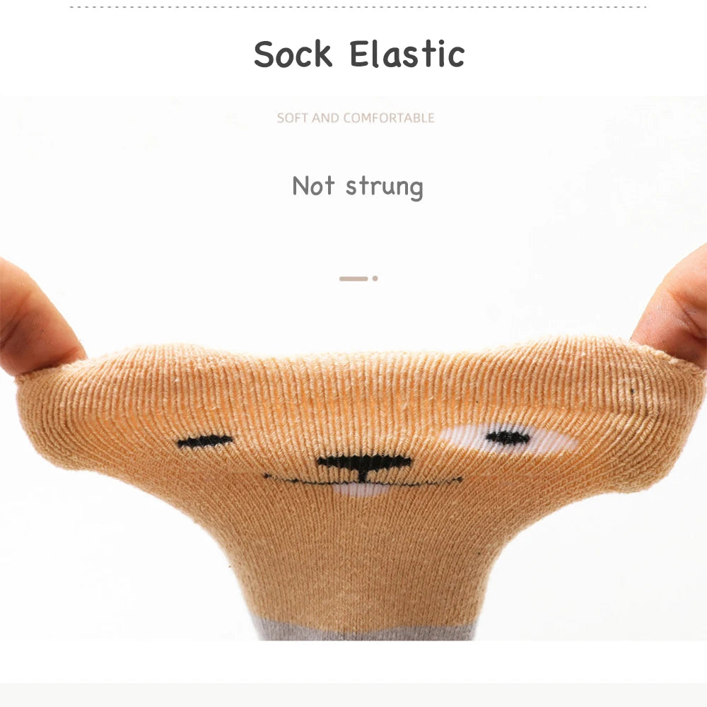 Baby Knee High Crawling Socks Baby Knee Pads Baby Crawling Knee Pads Cartoon 0~24 Months Baby Long Socks Things for Babies