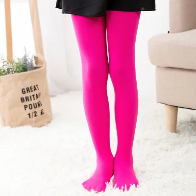 1/2/4/6/8 Pairs/lot Spring Summer Candy Kids Pantyhose Ballet Dance Tights for Girls Stocking Children Velvet Solid White
