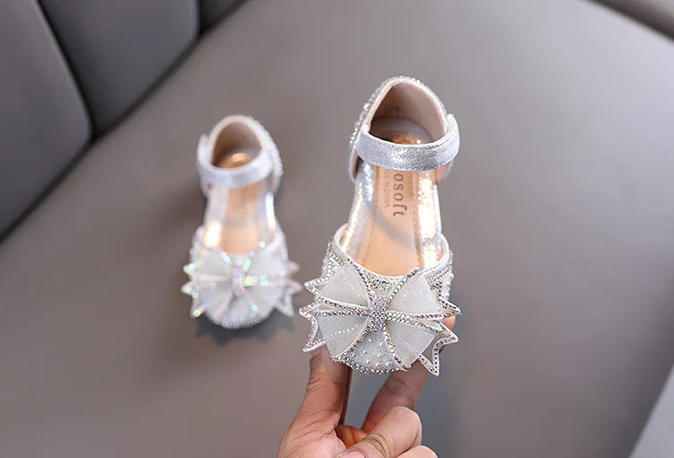 Kids Shoes Bow Flats Children's Princess Shoes for Girl  Sandals 2023 New Spring Summer  Comfortable Little Girl Shoes  E645