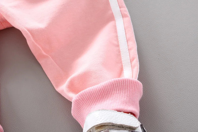 Fashion Children Clothing Spring Autumn Baby Girl Clothes Set Boys Cotton Jacket Pants 2 Pieces Toddler Costume Kids Tracksuits