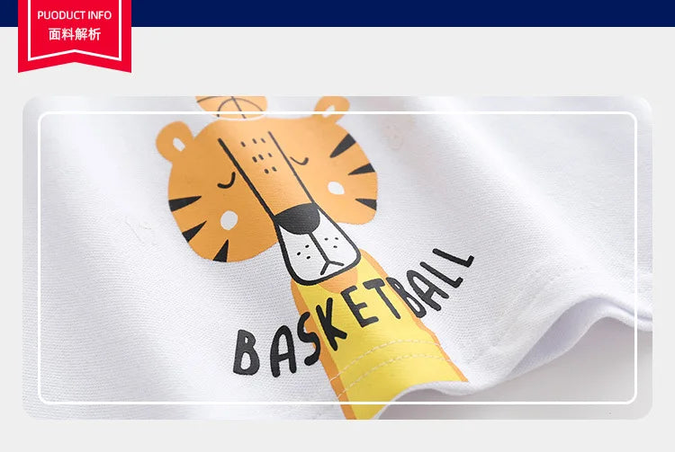 Summer Cute Cartton Polo T-shirts For Boys Cotton Quality Breathable Fabric Kids Tops Tees Shirt Children's Clothes