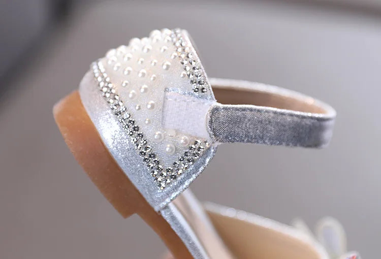 Kids Shoes Bow Flats Children's Princess Shoes for Girl  Sandals 2023 New Spring Summer  Comfortable Little Girl Shoes  E645