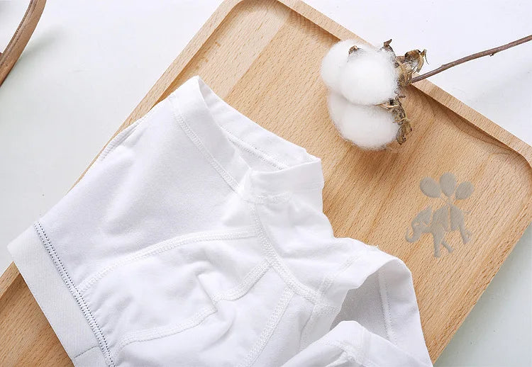 new children high quality solid boys cotton boxer shorts panties kids underwear for 2-20 years old teenager 5pcs/3pc/lot student