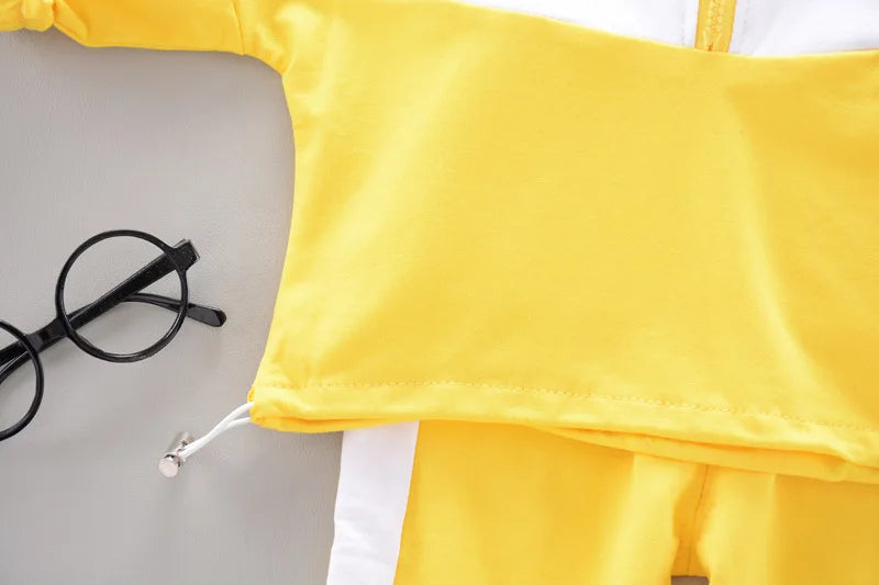 Fashion Children Clothing Spring Autumn Baby Girl Clothes Boys Solid Jacket Pants 2Pcs/Set Toddler Cotton Costume Kids Tracksuit