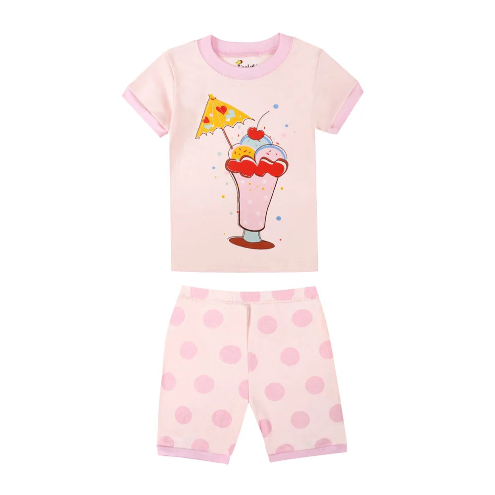 2 3 4 5 6 7 8 Yrs Boys Pajamas for Kids Children Sleepwear Short Sleeve Sleep Clothes Tops Pajama Shorts Clothing Set Boy Pijama