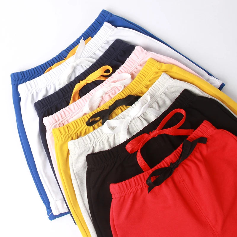 1 2 3 4 5 6 Years Baby Boy Shorts Infantil Short Pants for Teen Girls Summer Kids Sport Shorts Korean Candy Color Cotton Panties
