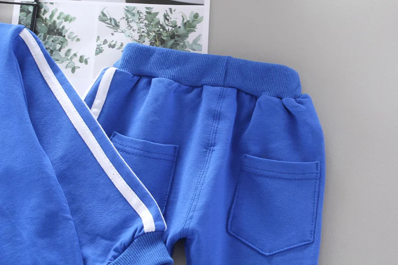 Fashion Children Clothing Spring Autumn Baby Girl Clothes Set Boys Cotton Jacket Pants 2 Pieces Toddler Costume Kids Tracksuits