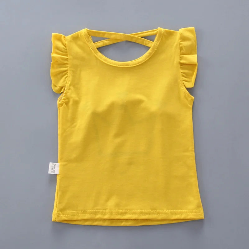 New Fashion Summer Baby Clothes Suit Children Girls Cartoon Casual Vest Shorts 2Pcs/Sets Toddler Sport Clothing Kids Tracksuits