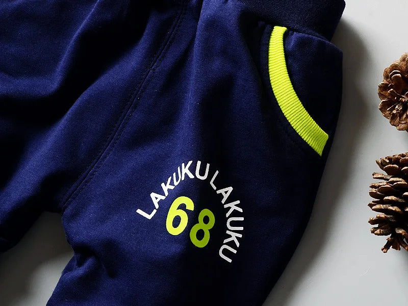 New Spring Autumn Baby Girl Clothes Children Boys Cotton Letter Hoodies Pants 2Piece Set Toddler Fashion Costume Kids Tracksuits