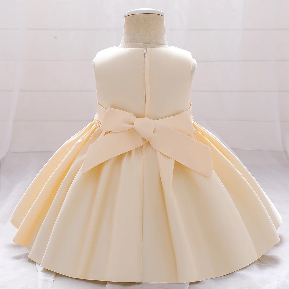 Baby Girls Princess Dress Toddler Christening Gown Kids Christmas Party Costume Infant 1st Year Birthday Baptism Dresses Clothes