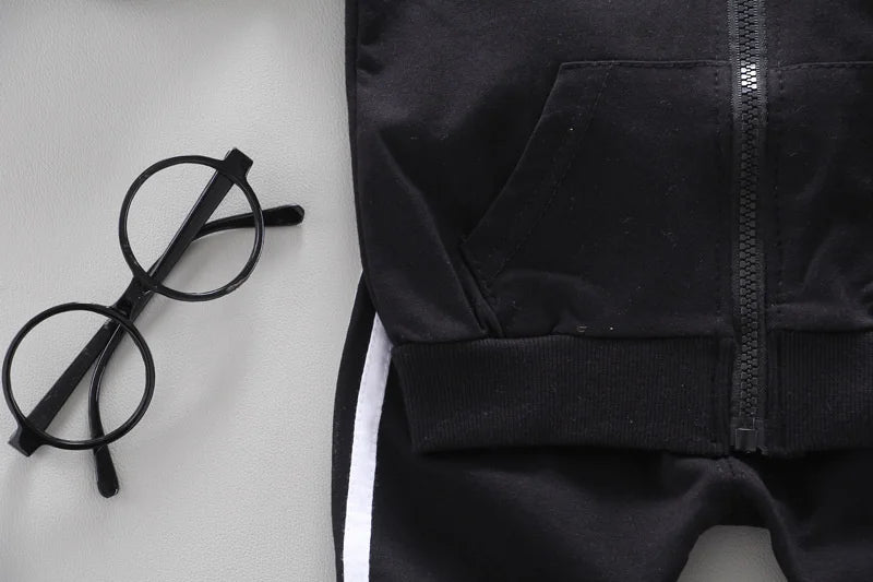 Fashion Children Clothing Spring Autumn Baby Girl Clothes Set Boys Cotton Jacket Pants 2 Pieces Toddler Costume Kids Tracksuits