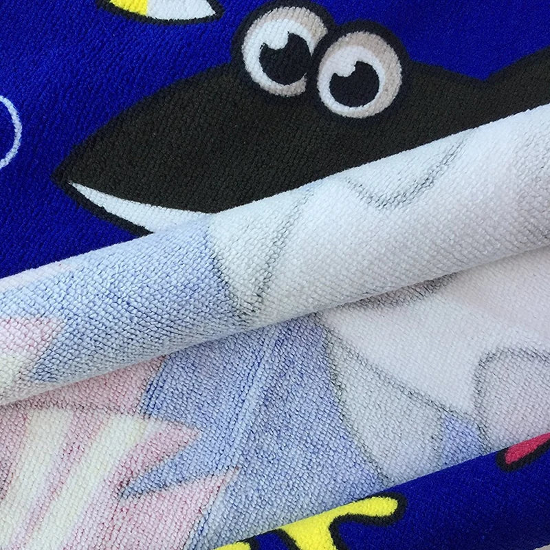 Newborn Baby Bath Towel Cute Cartoon Children Hooded Cloak Beach Towel Infant Wrap Blanket Animal Toddler Boy Girl Kid Swim Robe