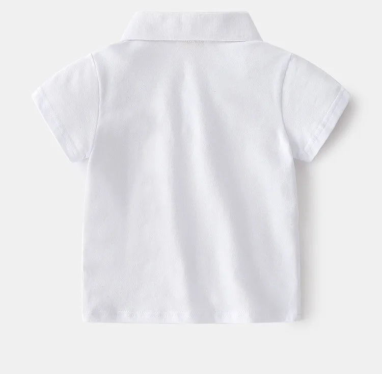Summer Cute Cartton Polo T-shirts For Boys Cotton Quality Breathable Fabric Kids Tops Tees Shirt Children's Clothes