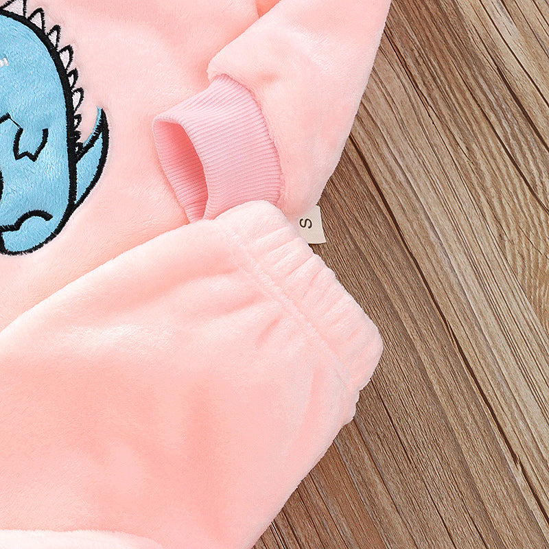New Winter Baby Girls Clothes Children Sleepwear Infant Fashion Warm T-Shirt Pants 2Pcs/Sets Toddler Casual Costume Kids Pajamas
