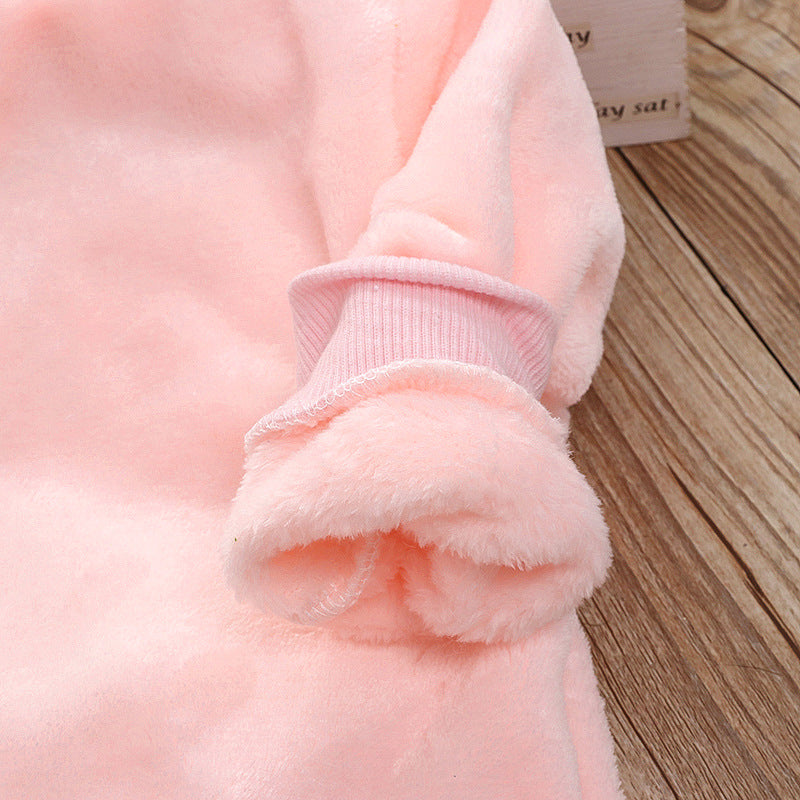 New Winter Baby Girls Clothes Children Sleepwear Infant Fashion Warm T-Shirt Pants 2Pcs/Sets Toddler Casual Costume Kids Pajamas
