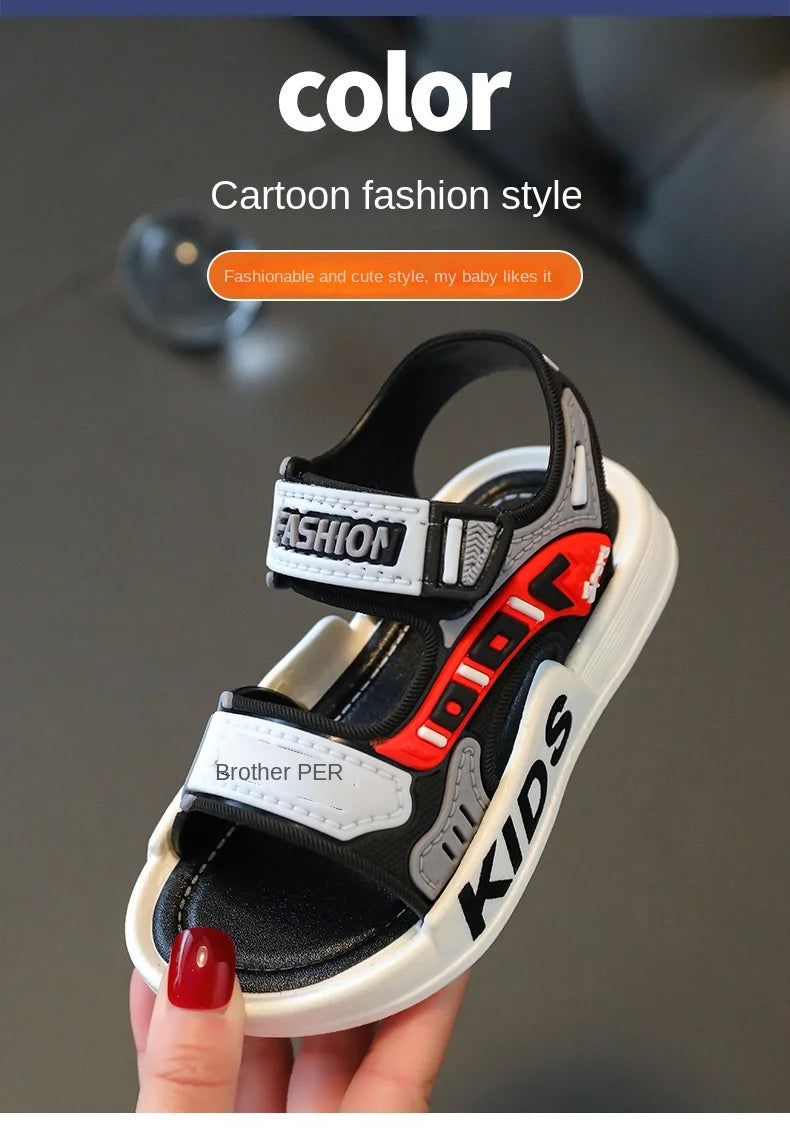 Breathable Sport Sandals Summer Sandals for Boys Casual Beach Shoe Comfortable Soft Sole Kids Shoes Fashion Non-slip Sandalias