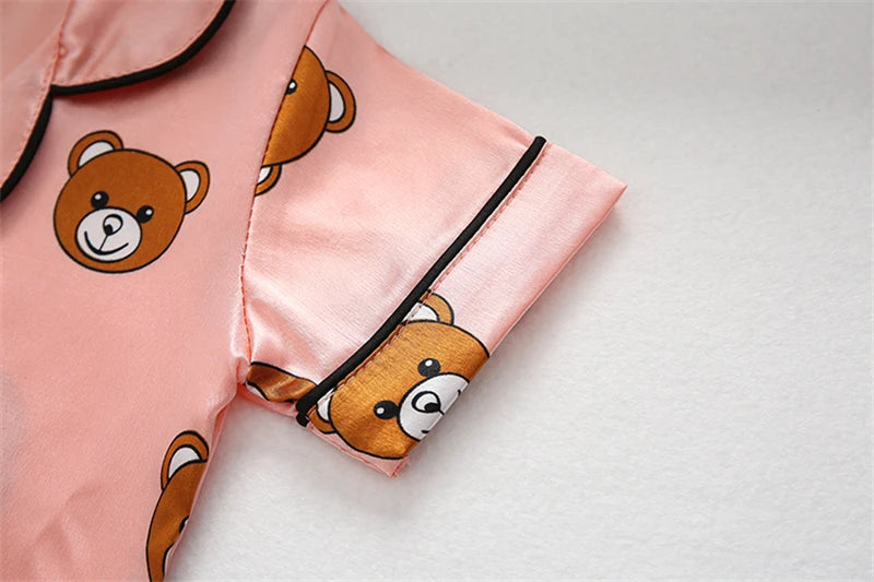 New Summer Baby Boys Clothes Suit Children Girls Sleepwear Shirt Shorts 2Pcs/Sets Kids Pajamas Toddler Costume Infant Tracksuits