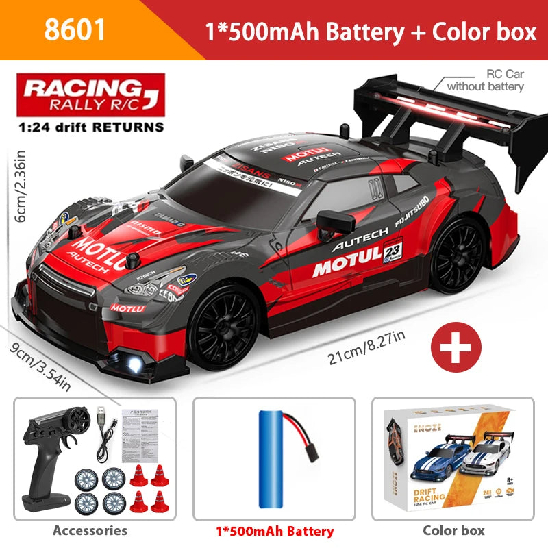 2.4G High speed Drift Rc Car 4WD Toy Remote Control AE86 Model GTR Vehicle Car RC Racing Cars Toy for Children Christmas Gifts