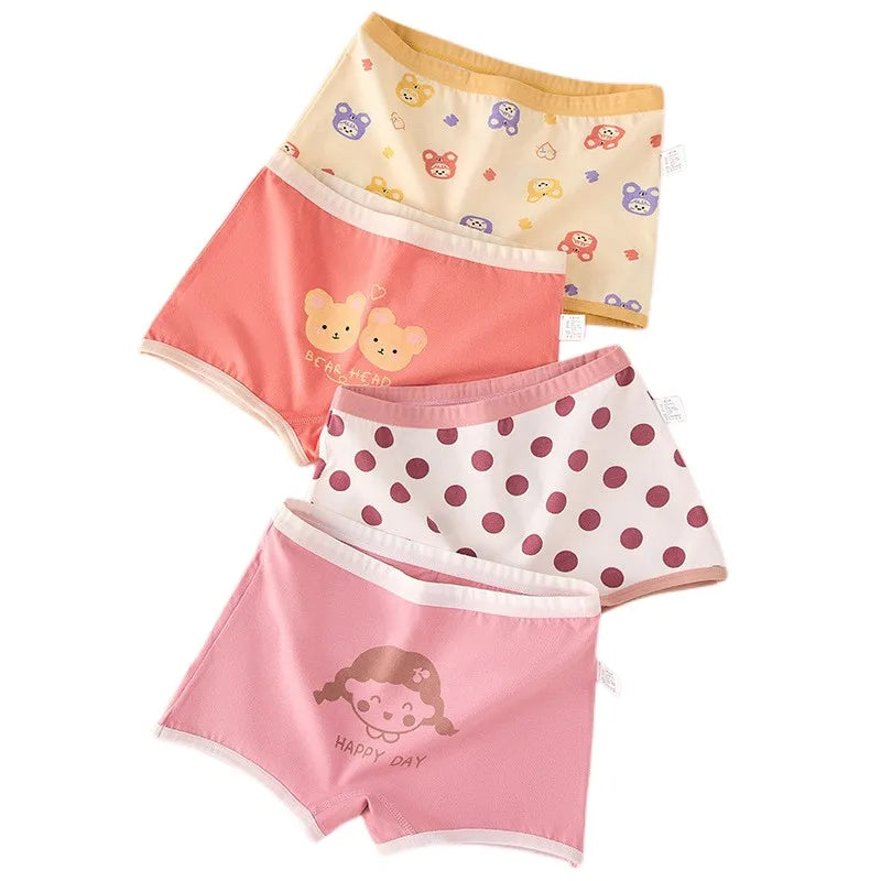Girl A Cotton Briefs Boxers Breathable Underpants Girl Quality Panties Size 90-165 Healthy Briefs Kids Comfortable Soft Boxers