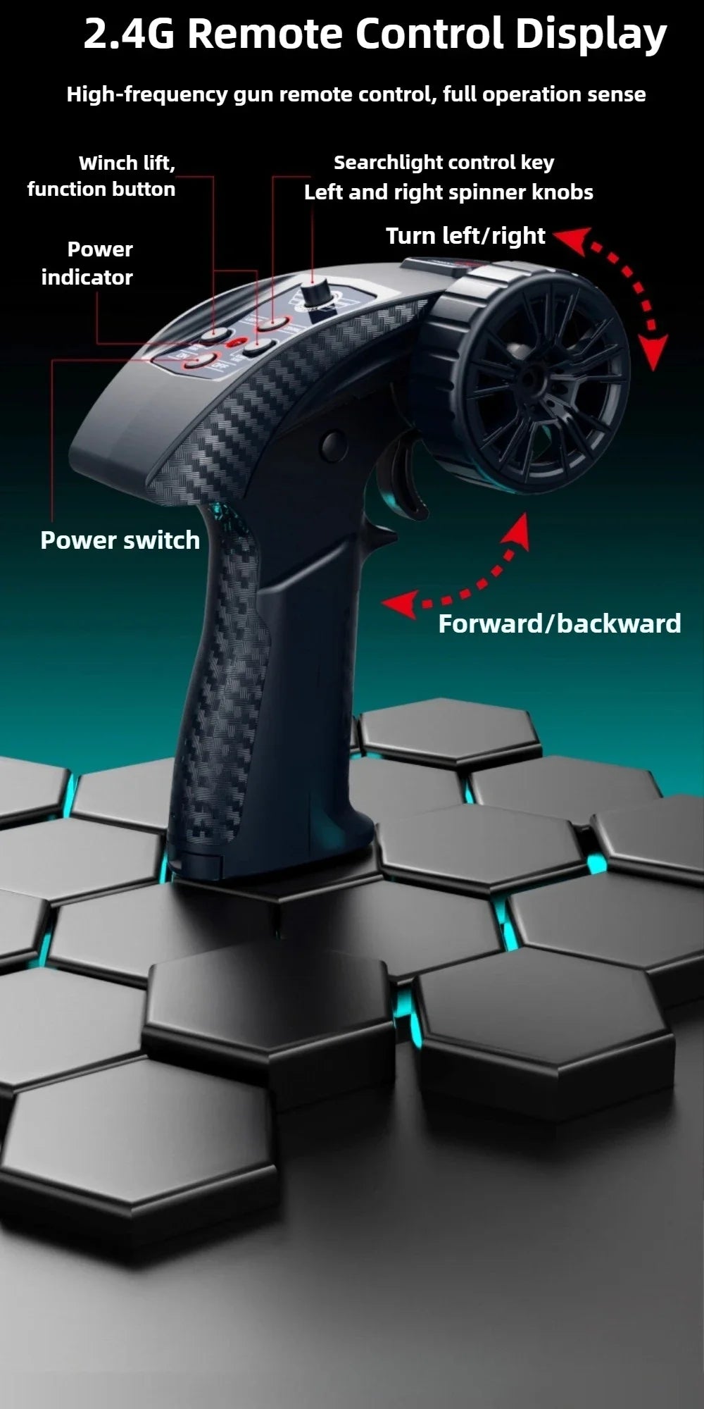 JJRC C8835 1:16 4x4 Remote Control Car - All-Terrain Off-Road Climber with LED Lights for Off-Road Adventure Toy Gift for Kids