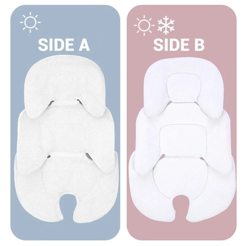 PANGDUBE Universal Stroller Seat Cushion Double Sided Baby Car Seat Pad High Chair Mat Waterproof Soft Stroller Accessories