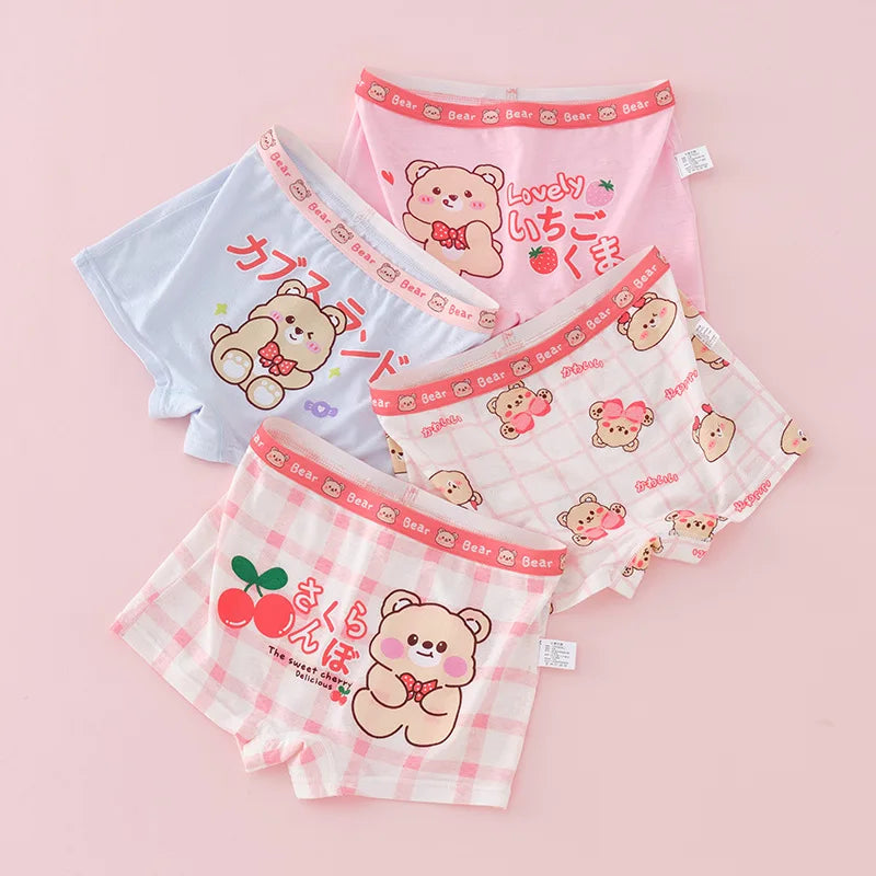 Girl A Cotton Briefs Boxers Breathable Underpants Girl Quality Panties Size 90-165 Healthy Briefs Kids Comfortable Soft Boxers