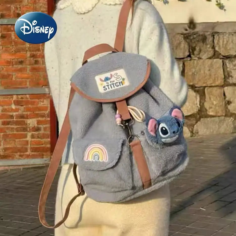 Disney New Fashion Women's Backpack Luxury Brand Original Women's Backpack Large Capacity High Quality Leisure Travel Backpack