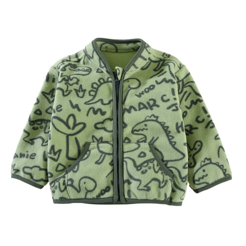 Autumn Winter Baby Clothes Children Boys Thick Long Sleeved Jacket Kids Girls Clothing Infant Cartoon Costume Toddler Sportswear